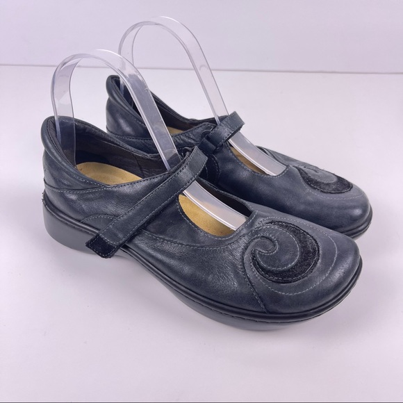 Naot | Shoes | Naot Sea Swirl Black Mary Jane Wedge Clog Shoe | Poshmark